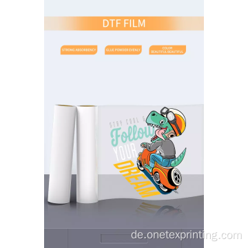 T -Shirt -Kleidung DTF -Druckfilm